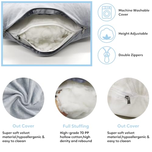 Image of U Shaped Pregnancy Pillow for Sleeping, Maternity Pillow for pregnant women