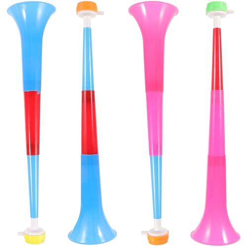 OFFIGAM 4 Piezas De Bocina De Estadio Bocina De Fútbol ​​Trompeta De Juguete Bocina De Fútbol ​​Bocina De Competición Bocina De Animación Megáfono Bocina De Aire Bocina De