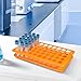 Totority Test Tube Holder Rack 50-Slot Tube Storage Organizer for Laboratory and Industrial Use Glass Test and Vial Shot Glasses Holder 9.64X4.92X1.85 Inch