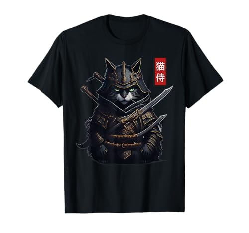 Kitten Warriors Kawaii Ninja Samouraï Japonais Chat T-Shirt