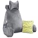 Vekkia Premium Soft Reading & Bed Rest Pillow with Higher Support Arm, Pocket, Memory Foam, Detachable Neck Roll. Back Support for Reading/Relaxing/Watching TV - Extra Foam Incl.Customize Softness-24"