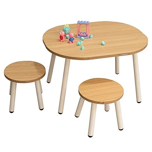 Home Children Study Desk Wooden Activity Table Chair Learning Activity Table Baby Play Table Toy Infant Activity Tables Kids Dining Table Desk Chair for age 3 to 15