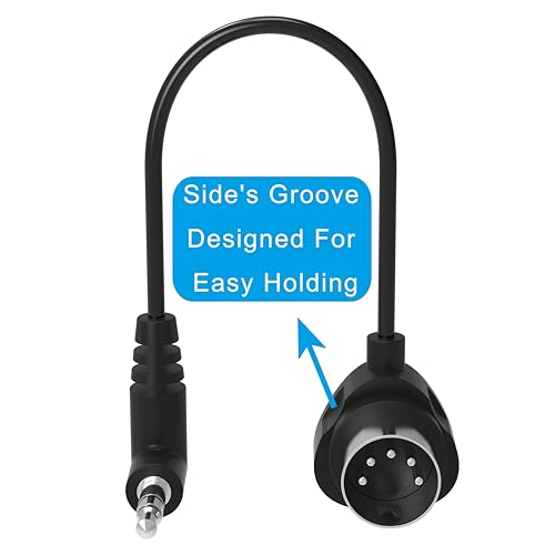 Image of FORE TRS 3.5mm MIDI Cable 4-Pack 2-FT / 60CM Type-A TRS 3.5mm to MIDI 5 Pin Din Cable with Ultra-Small Plugs for Tight Space 4-Pack 2-FT / 60CM