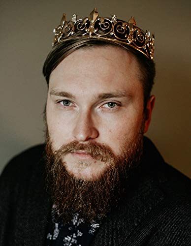image for SWEETV Royal King Crown for Men/Women (Unisex) - Metal Prince Crowns a