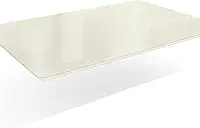 Tampo de Mesa de Jantar Com Vidro 120x80 Off Withe