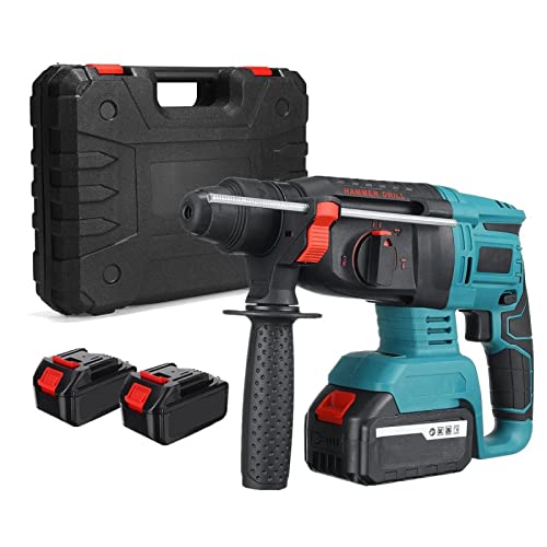 Akku-Bohrhammer, Bohrhammer, 3-in-1-Modus, bürstenloser Schlagbohrschrauber mit Sicherheitskupplung, bürstenloser…