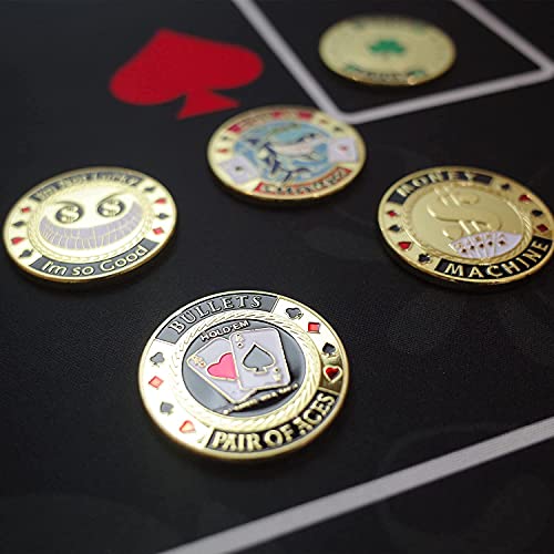 Lulucircle Poker Guard, Weights For Poker, Poker Gifts For Men, Poker Card Protector, Poker Accessories, Coin Collectibles, Poker Chips Coin With Plastic Case #TOP7