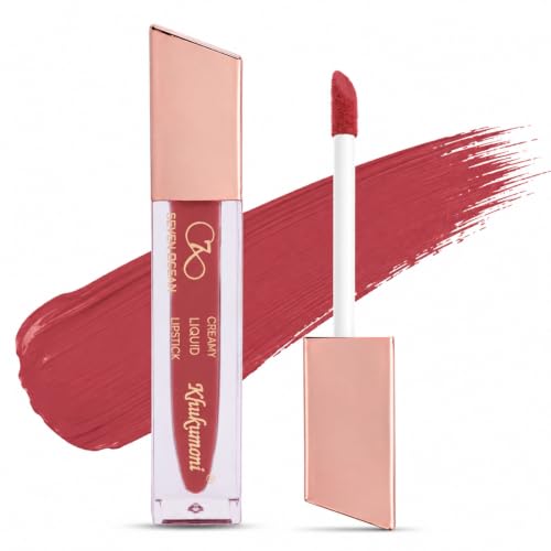 Image of Khukumoni Liquid Lipstick| Secret Crush Shade | Long Lasting Matte Finish | Waterproof & Smudge-Proof Lipstick for Women 5ml