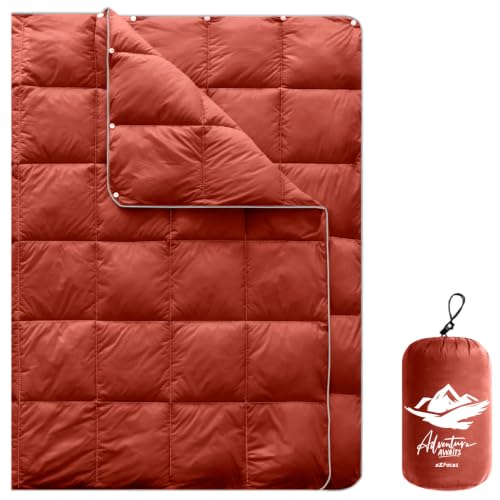zZFocus Mini Camping Blanket Lightweight Puffy Camp Blanket