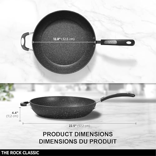 Starfrit The Rock Classic 12.5" (32cm) Non-Stick Deep Fry Pan with Helper Handle - Durable Forged Aluminum - Oven Safe - PFOA Free - Easy to Clean by Starfrit - Image 6