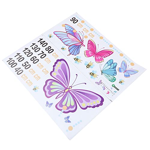 JOINPAYA 2 Hojas De Pegatinas De Tabla De Altura Regla De Pared De Altura Para Papel Tapiz Decoraciones De Pvc
