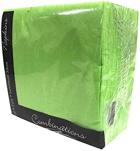 Combinations Lime Green Green Napkins 2Ply 100 Pieces For Parties/Events/Dinners/Home