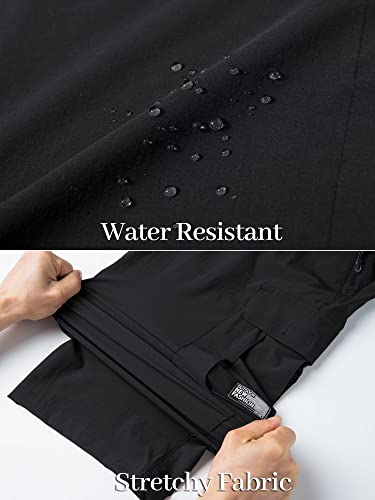 Magcomsen Workout Shorts Men With Pockets Cargo Shorts Basketball Shorts Fishing Long Shorts Sweat Shorts Hiking Pants Mens 3/4 Capri Pants Black #TOP6