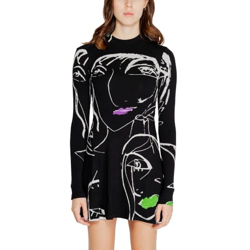 Robe en tricot à manches longues Desigual pour rester élégante sans avoir froid