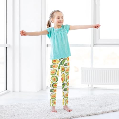 KLL Funny Avocado Toddler Girl Legging Comfortable Full Length Lounge Pants Gym 6