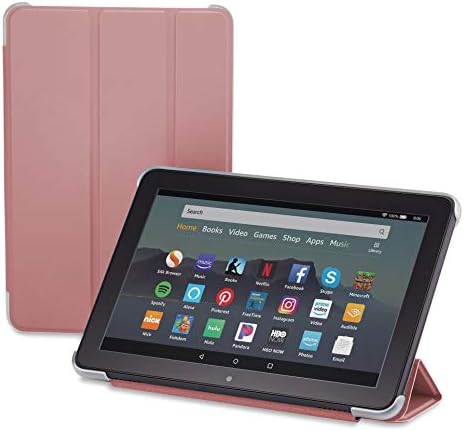 Nupro Tri-fold Standing Case for Fire HD 8 Tablet, Plum (10th Gen, 2020 Release)