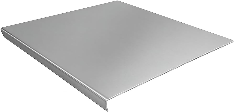 Stainless Steel Cutting Boards for Kitchen - Food-Grade 304 - Suitable for Meat, Fruits, Veggies, & Bread- Large-sized Chopping Boards with Lip - 11.81x15.75 in