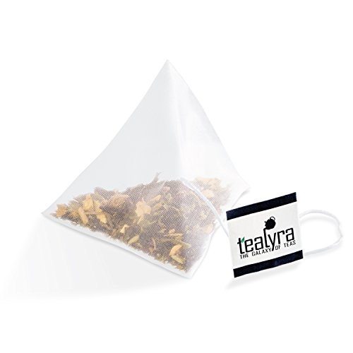 Tealyra - Flat Belly Detox - 25 Bags - Fennel - Peppermint - Hibiscus - Wellness Herbal Loose Leaf Tea - Cleanse Tea - Caffeine Free - Pyramids Style Sachets #TOP3