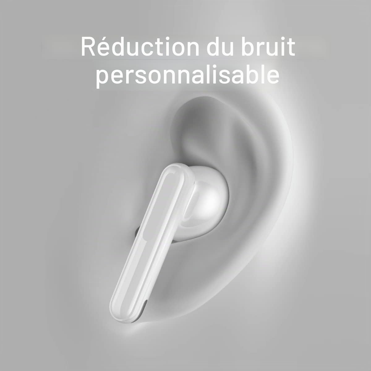 Oppo Enco Free2i, Écouteurs True Wireless, Bluetooth5.2, Contrôles Touch, Annulation du Bruit AI 42 DB, 30 h d'autonomie, Android et iOS, IP54, [Version Italienne], Couleur Blanche