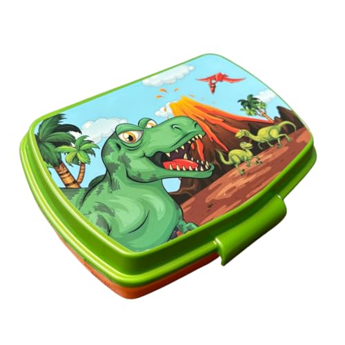 Picobox, Porta Merenda Scuola De Dinosaurio T-Rex, Porta Pranzo Per Bambini Con 1 Scomparto, Pranzo Launch Box, Snack, E Merende, Lleggero E Facile Da