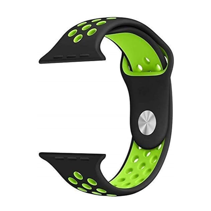 Image of TechMount Silicone Luxury Dotted Sports Watch Band Strap Compatible with Apple Watch Straps 42mm 44mm 45mm 46mm 49mm iWatch Ultra & SE & Series 8 /7 /6 /5 /4 /3 /2 /1 Breathable Replacement Strap