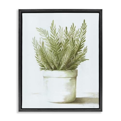 Herbal Botanicals Plant Leaves, 16 x 20 Inch Canvas in Floater Frame
