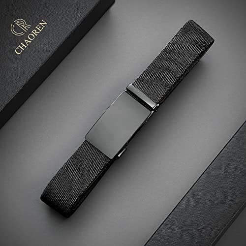 Chaoren Stretch Belts For Men - Nylon Elastic Belt 1 3/8" For Casual Wear - Comfort Golf Belt With Flexibility #TOP7
