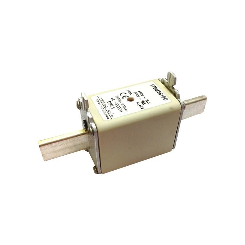 Fusible rápido 170M3818D tamaño 1 con terminales de cuchilla tipo aR