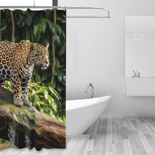 Rideau de douche imperméable anti-moisissure avec 12 crochets inclus