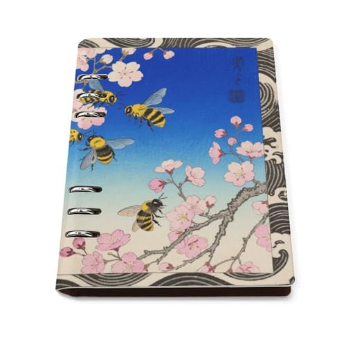 Cuaderno A5 de piel sintética premium y diseño duradero con anillas