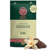 PREMA VANILLA Vanilla Powder Bourbon Premium - 100% Natural Vanilla Powder - Made from Madagascar Berries - Gourmet Quality - Pure and Intense Aroma, 0.49 Oz (14 g)