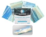 ShadeMAGIC Fluorescent Light Covers for Classroom Office - BEACH - Light Filter Pack ; Eliminate Har