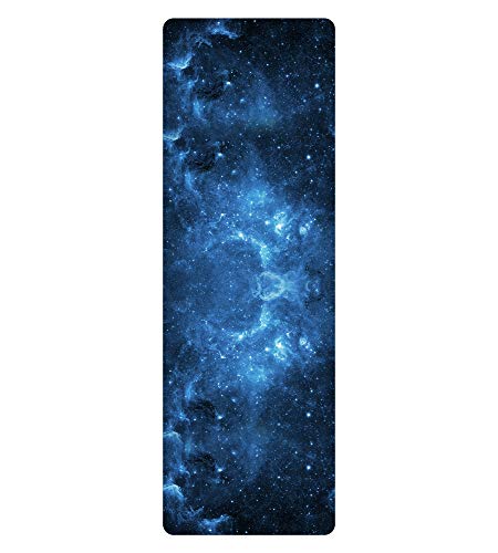 LDsports Suede Rubber Yoga Mats Printed Non Slip Exercise & Fitness Mat for All Types of Yoga, Pilates & Floor Workouts