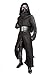 Produktbild Kylo Kostüm Aktualisiert Version Deluxe Erwachsenes Coole Fancy Hooded Robe Halloween Kleidung mit Handschuhe Gürtel, Dunkelgrau, M