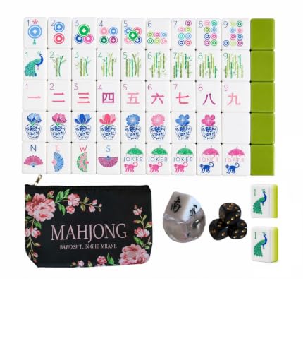 Complete American Mahjong Tile Set 4 Layer Green Mahjongolé miniatura 1