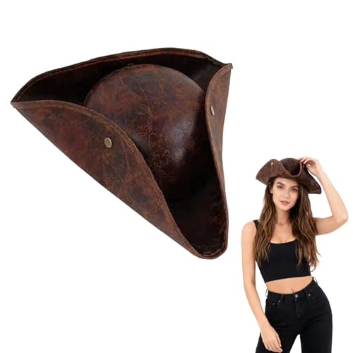 Snhauxinfa Piratenhut,Piraten Hut,Mittelalter Pirate Herren,Kostüm Halloween Damen Costume,Piratenkostüm Zubehör Accessoires,Hat Kopfbedeckung...