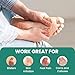 Welnove Corn Cushions for Feet, Extra-Strong Adhesive & Cushioned Support, All-Day Pain Relief for Calluses, Fits Toes & Heels（12 Count）