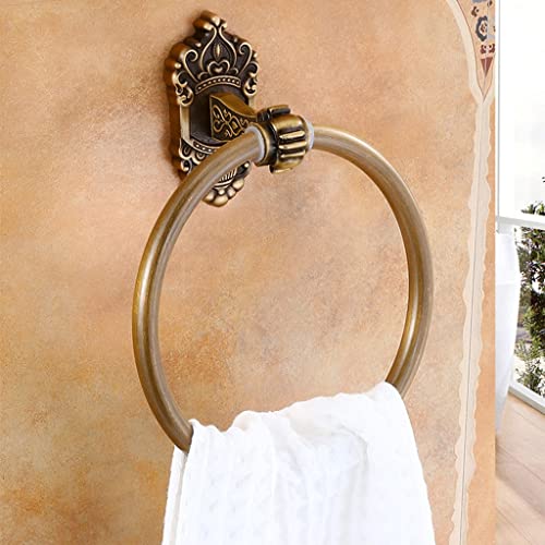 Serviette à main de salle de bain suspendue sur support rétro chic