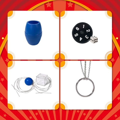 Kit mágico para niños Heyzeibo con disfraz de mago y accesorios de trucos 6