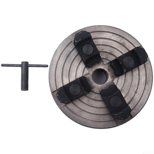 Portabrocas de torno de madera autocentrante de 6 pulgadas para ejes 1 x 8TPI, diseño de 4 mandíbulas con instalación positiva y negativa, CNC de precisión para proyectos de carpintería y metalurgia
