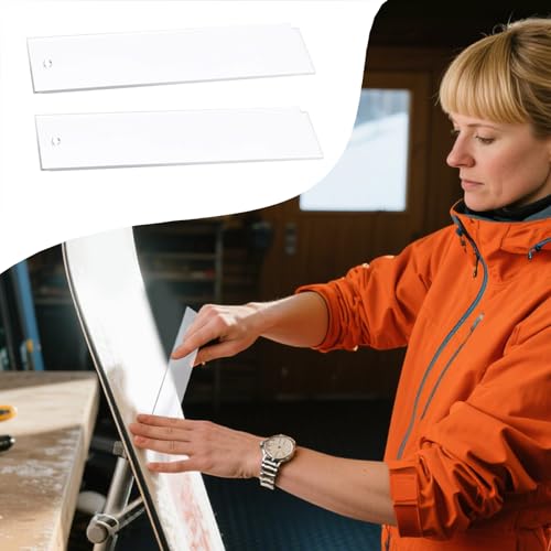 Genérico Raspador De Cera para Snowboard,Limpiador De Base para Tablas Deportivas - 2 Piezas Rascador De Cera Acrílico para Snowboard, Skateboard, Surfboard, Skimboard, Exteriores, Viajes - imagen 8