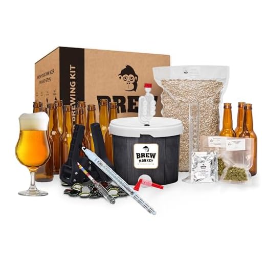 Brew Monkey® Kit de Brassage Bière Triple | Kit Luxe de 5L | 8,2% Alc. | Kit Fabrication Bière | Idée Cadeau Homme | Kit Bière | Coffret Cadeau Homme | Cadeau d'anniversaire pour hommes