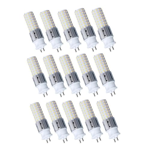 Fengyan Bulbi Domestici Confezione da 15, Lampadine LED a Mais AC85-265V G12 15W Illuminazione Domestica for Interni Lampade in Ceramica + Alluminio(Natural Light)