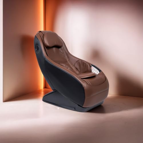 GLOBAL RELAX® | GURU Massage- und Entspannungssessel I Braun | 3 Massage-Modi | Luft-Vorprothesen-Funktion | 2D-Surround-Sound | Massagesessel mit Bluetooth I USB-System