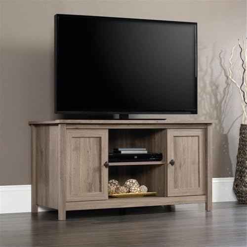 Sauder County Line Panel TV Stand, For TVs up to 47", Salt Oak finish - Image 2