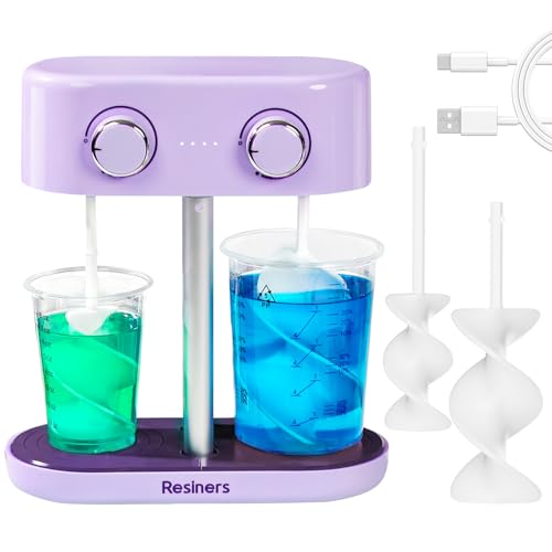 Resiners dual-head resin mixer with stepless speed