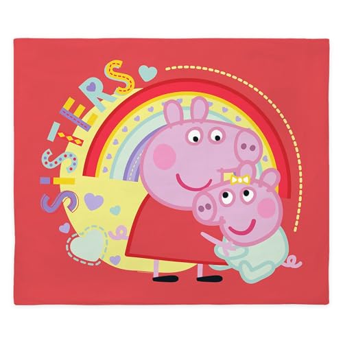CafePress Peppa Pig: Sisters King Duvet Cover, Printed Comforter Cover, Unique Bedding