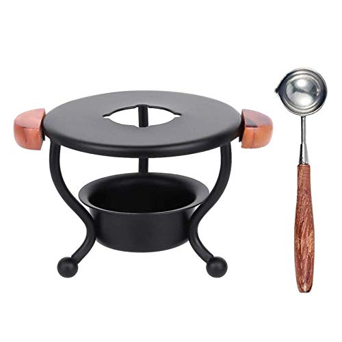 Wax Sealing Kit, Docoo Wax Melting Furnace Tool Wax Seal Warmer + Wax Melting Spoon for Wax Seal Stamp Letter Envelope Sealing, Seal Wax Warmer Holder for Melting Wax Seal Beads or Sticks