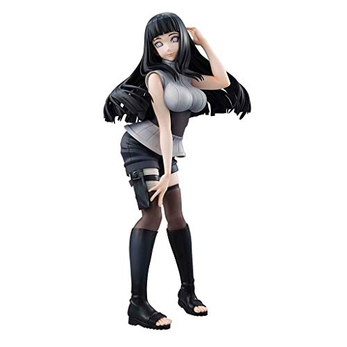 LYQZ Naruto Shippuden Naruto Gals Hinata Figure in PVC - Naruto Action Character Model Decoration Boxed Gift Height 21cm