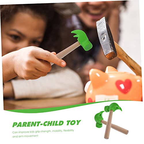 STAHAD Brinquedo De Fingir Brinquedo De Martelar Presentes Para Crianças 2 Pçs Martelo De Brinquedo